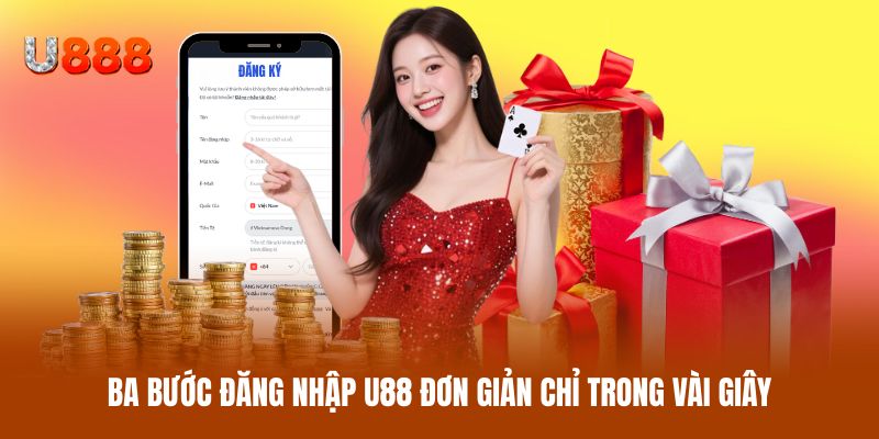 Ba bước đăng nhập U88 đơn giản chỉ trong vài giây