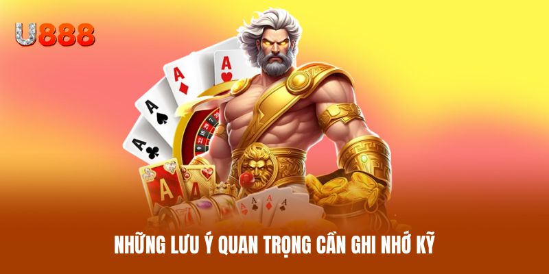 Những lưu ý quan trọng cần ghi nhớ kỹ
